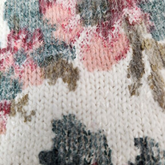 De Rotchild Sweater Womens M VTG Silk Blend Cottagecore Fairycore Shoulder Pads - Picture 9 of 15